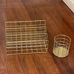 Gold Desk Accessories